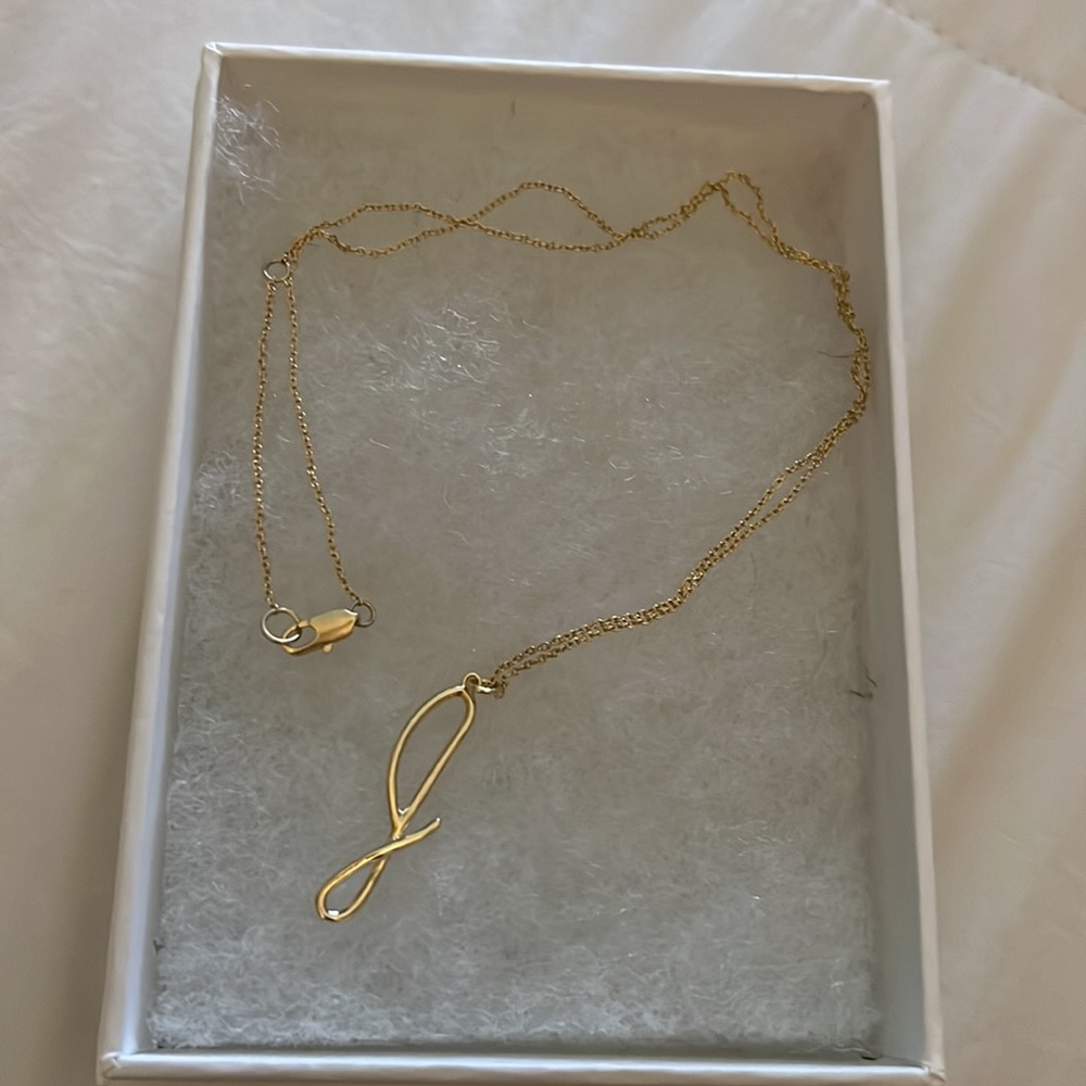 James Michelle 18”-20” letter j necklace